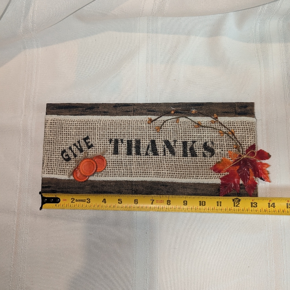 Give Thanks Sign - Picture 2 of 6